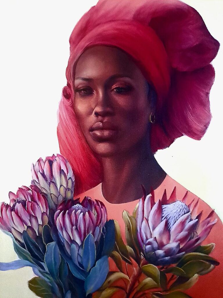 Painting of a woman by Estelle Kenyon